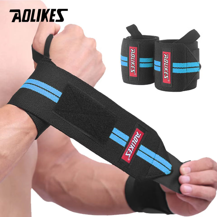 1 Pair Wristband Wrist Support Weight Lifting Gym Training Wrist Support Brace Straps Wraps Crossfit Powerlifting