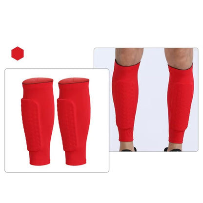 (XS-2XL)1 Pair Teen Kids Football Shin Guard Soccer Anti-Collision Compression Basketball Leg Warmers Gym Leg Calf Sleeves Socks