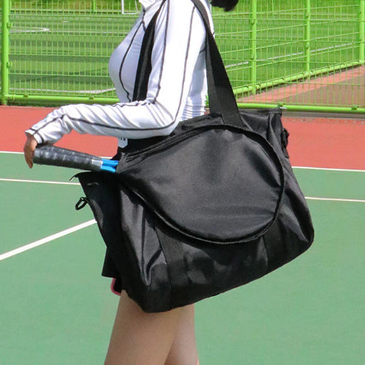 Tennis Tote Bag Racket Storage Racquet Carrying Bag Multipurpose Large Capacity Racket Holder Badminton Bag Tennis Shoulder Bag