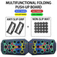 1Pc Multifunctional Folding Push-Up Board for Home and Gym Workouts - Build Strong Chest Muscles and Improve Overall Fitness