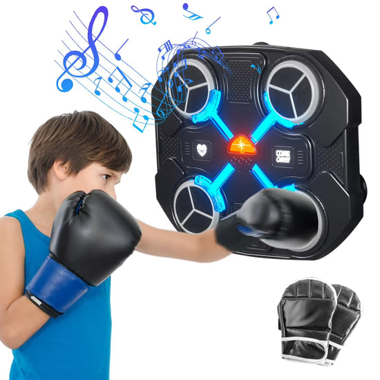 Bluetooth Music Boxing Machine Wall Mounted Boxing Machine Smart Boxing Game Boxing Target Workout Machine for Kids Adults