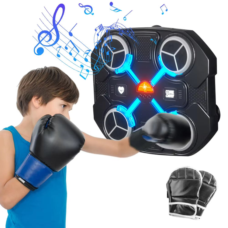 Bluetooth Music Boxing Machine Wall Mounted Boxing Machine Smart Boxing Game Boxing Target Workout Machine for Kids Adults