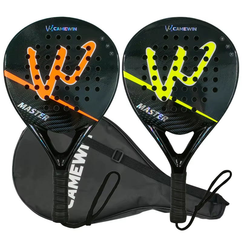 The New Padel Racket Paddle Racket 100% Carbon Fiber EVA Elastic Memory Foam Core Tennis Racket Carbon Fiber Padel Racket