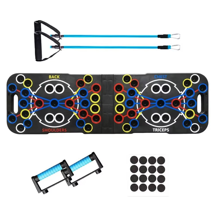 1Pc Multifunctional Folding Push-Up Board for Home and Gym Workouts - Build Strong Chest Muscles and Improve Overall Fitness