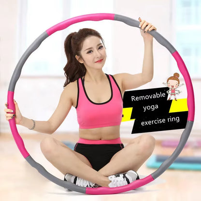 1X 9/8/7 Tubes Yoga Detachable Pilates Hoop Waist Exercise Slimming Sports Hoops Body Building Massage Gym Loss Weight Hoop