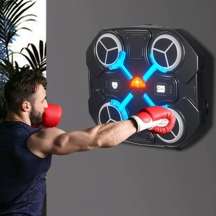 Bluetooth Music Boxing Machine Wall Mounted Boxing Machine Smart Boxing Game Boxing Target Workout Machine for Kids Adults