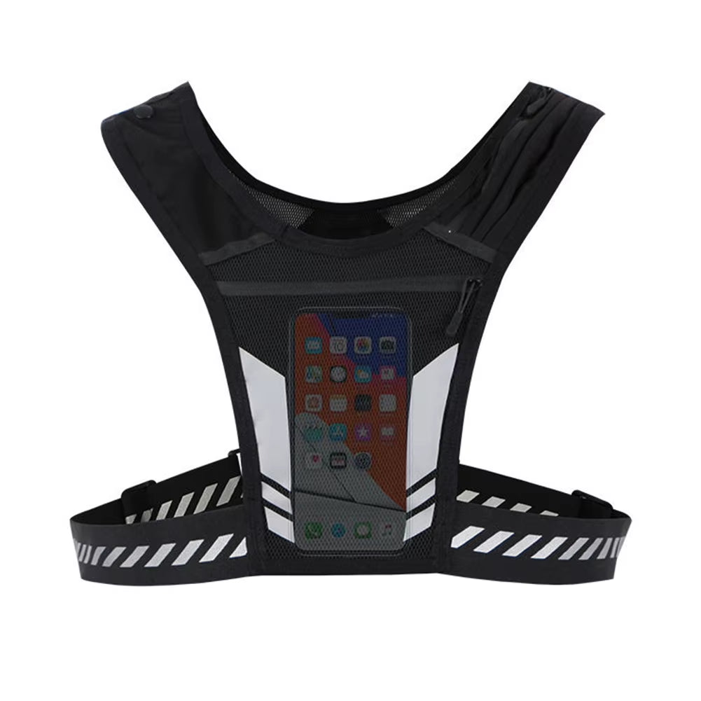 Lightweight Running Vest with Phone Holder (Adjustable Fit)