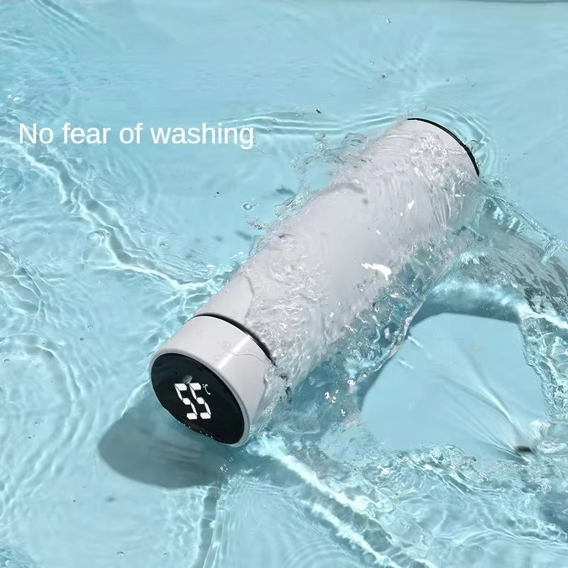 500ML Temperature Display Thermos Cup 304 Stainless Steel Divided Thermos Bottle Outdoor Vacuum Insulated Cup Festival Gift