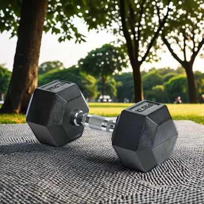 1-10Kg Hex Dumbbell Custom Heavy Solid Cast Iron Fitness Free Weights Hex Dumbbells for Home Use