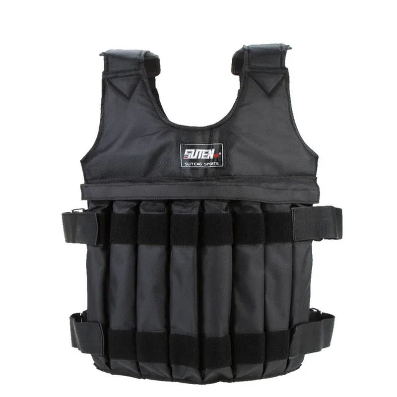 Suteng-Loading Weighted Vest for Boxing Training, Workout Equipment, Adjustable Waistcoat Jacket, Sand Clothing, 20Kg, 50Kg