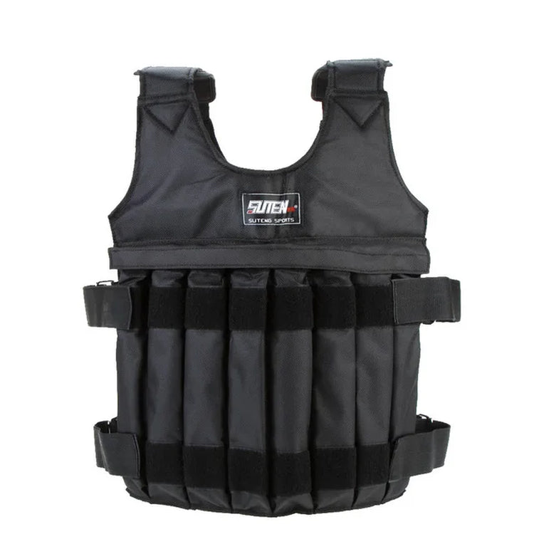Suteng-Loading Weighted Vest for Boxing Training, Workout Equipment, Adjustable Waistcoat Jacket, Sand Clothing, 20Kg, 50Kg