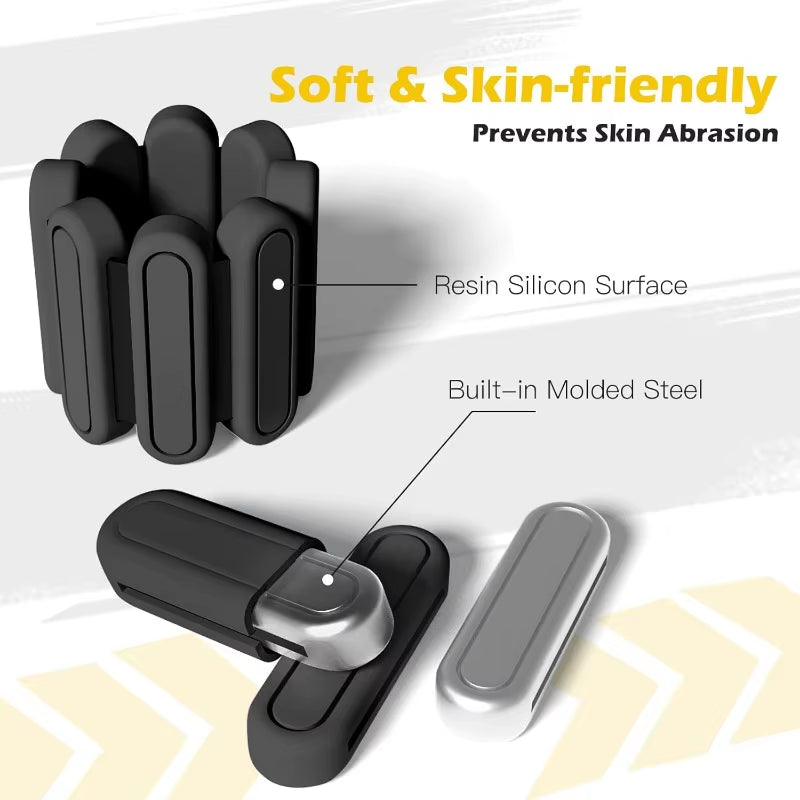 Wrist Weights Ankle Weights for Men&Women Portable Wearable Adjustable Leg Wrist Weighted Bracelet for Pilate、Yoga、Gym Training