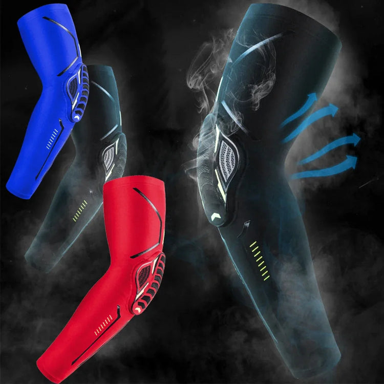 Compression Arm Sleeve with Elbow Padding & UV Protection