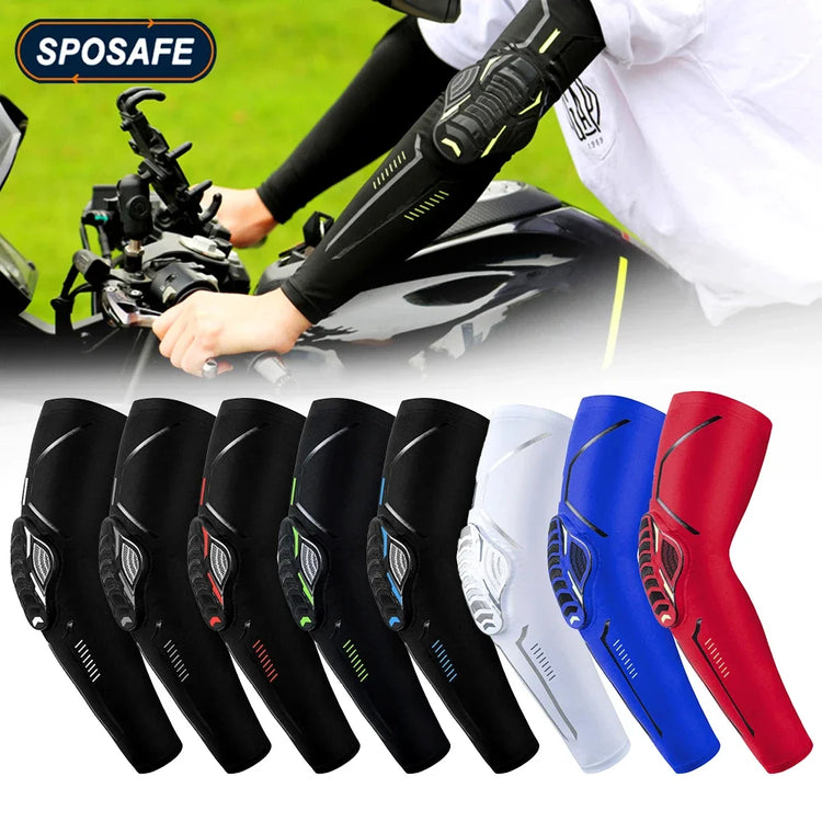 Compression Arm Sleeve with Elbow Padding & UV Protection