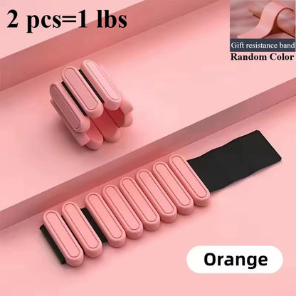 Wrist Weights Ankle Weights for Men&Women Portable Wearable Adjustable Leg Wrist Weighted Bracelet for Pilate、Yoga、Gym Training