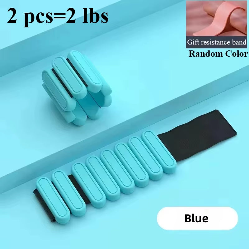 Wrist Weights Ankle Weights for Men&Women Portable Wearable Adjustable Leg Wrist Weighted Bracelet for Pilate、Yoga、Gym Training