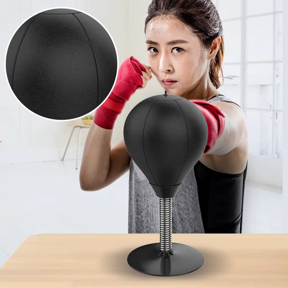Desktop Punching Bag with Heavy-Duty Suction Cup