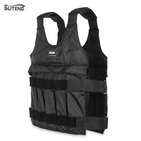 Suteng-Loading Weighted Vest for Boxing Training, Workout Equipment, Adjustable Waistcoat Jacket, Sand Clothing, 20Kg, 50Kg