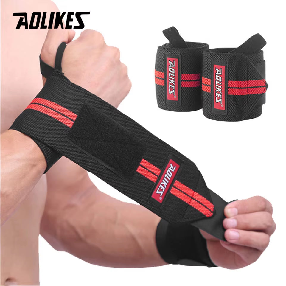 1 Pair Wristband Wrist Support Weight Lifting Gym Training Wrist Support Brace Straps Wraps Crossfit Powerlifting