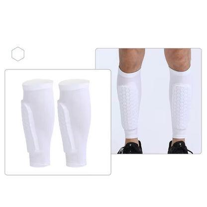 (XS-2XL)1 Pair Teen Kids Football Shin Guard Soccer Anti-Collision Compression Basketball Leg Warmers Gym Leg Calf Sleeves Socks