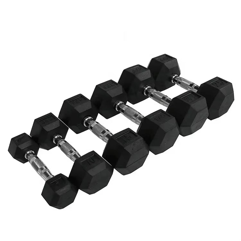 1-10Kg Hex Dumbbell Custom Heavy Solid Cast Iron Fitness Free Weights Hex Dumbbells for Home Use