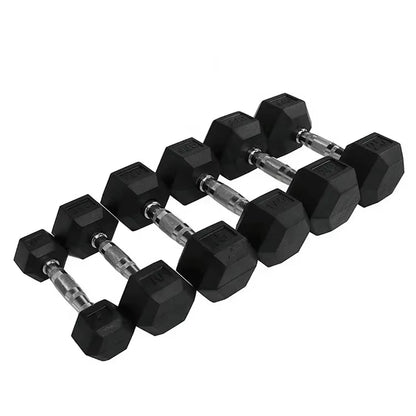1-10Kg Hex Dumbbell Custom Heavy Solid Cast Iron Fitness Free Weights Hex Dumbbells for Home Use