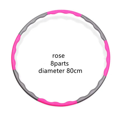 1X 9/8/7 Tubes Yoga Detachable Pilates Hoop Waist Exercise Slimming Sports Hoops Body Building Massage Gym Loss Weight Hoop