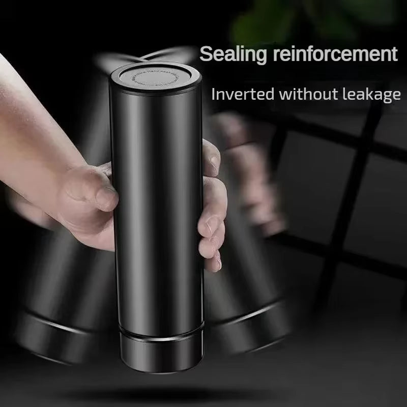 500ML Temperature Display Thermos Cup 304 Stainless Steel Divided Thermos Bottle Outdoor Vacuum Insulated Cup Festival Gift