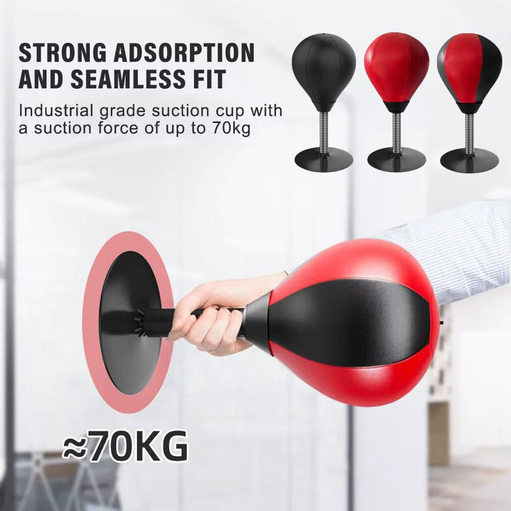 Desktop Punching Bag with Heavy-Duty Suction Cup