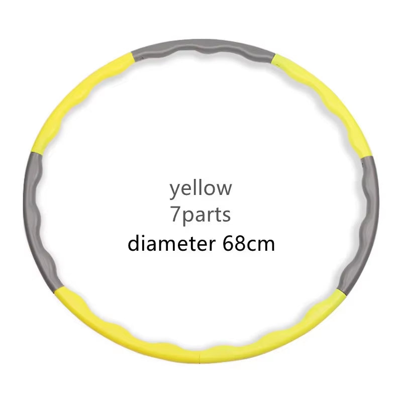 1X 9/8/7 Tubes Yoga Detachable Pilates Hoop Waist Exercise Slimming Sports Hoops Body Building Massage Gym Loss Weight Hoop
