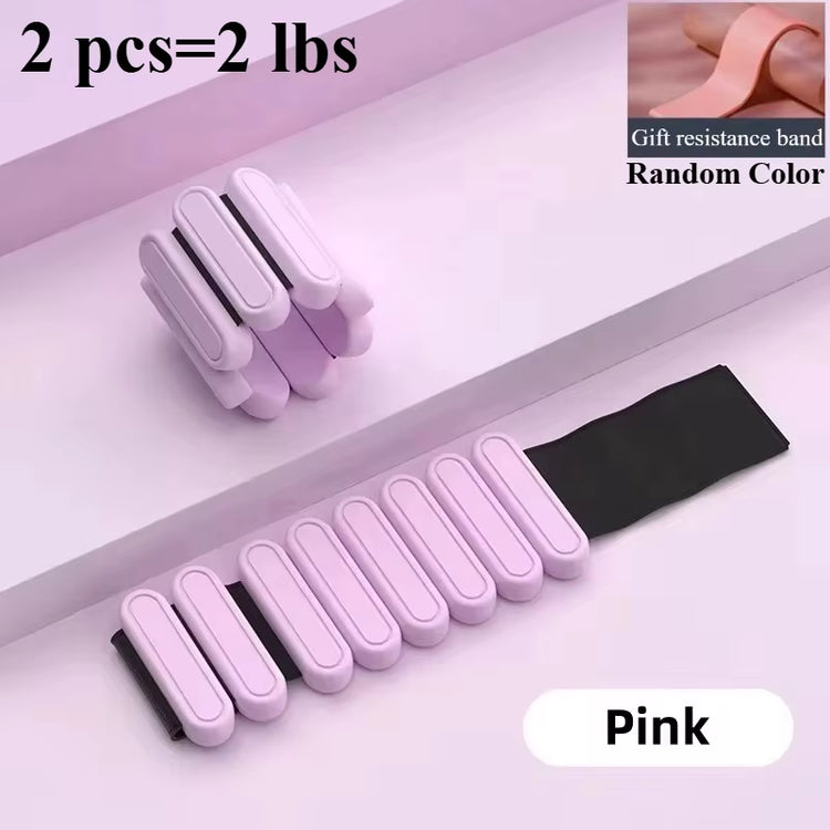 Wrist Weights Ankle Weights for Men&Women Portable Wearable Adjustable Leg Wrist Weighted Bracelet for Pilate、Yoga、Gym Training